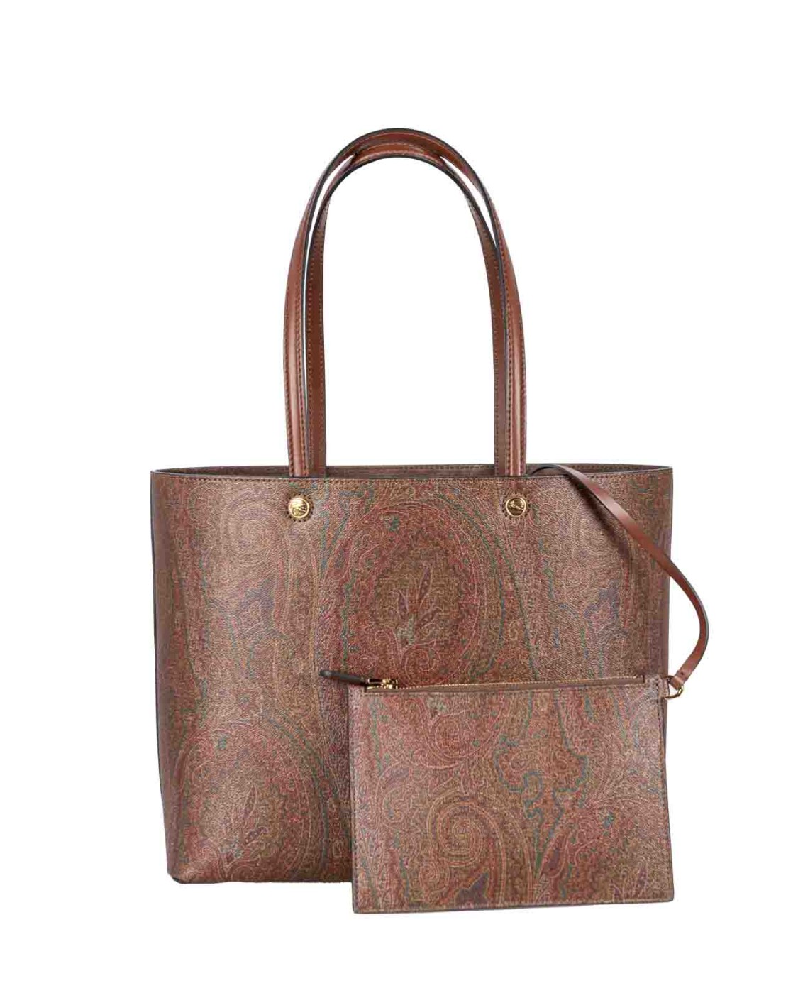 shop ETRO  Borsa: Etro borsa grande Etro essential con pochette.
Borsa shopping grande ETRO Essential realizzata nell'iconico Paisley jacquard con fodera e dettagli in pelle. 
Impreziosita con Pegaso e logo ETRO a rilievo. 
Pochetta interna rimovibile.
Dimensioni: 32 x 27 x 14 cm.
Esterno: Tessuto di cotone Paisley jacquard spalmato con grana opaca e doppiato in tela.
Spalmatura: 100% in PVC.
Dettagli: 100% pelle di vitello.
Accessori metallici con finitura dorata.
Fabbricato in Italia.. WP1D0006 AA001-M0021 number 1547912